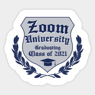 Zoom University Graduating Class of 2021 Sticker